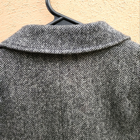 J CREW WOMENS GRAY LONG SLEEVE SHORT WOOL BLAZER / JACKET - Picture 5 of 7